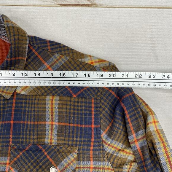 LL Bean Shirt Jacket Mens XL Plaid Canvas Flannel Lined Shacket Snap Pocket - Picture 5 of 12